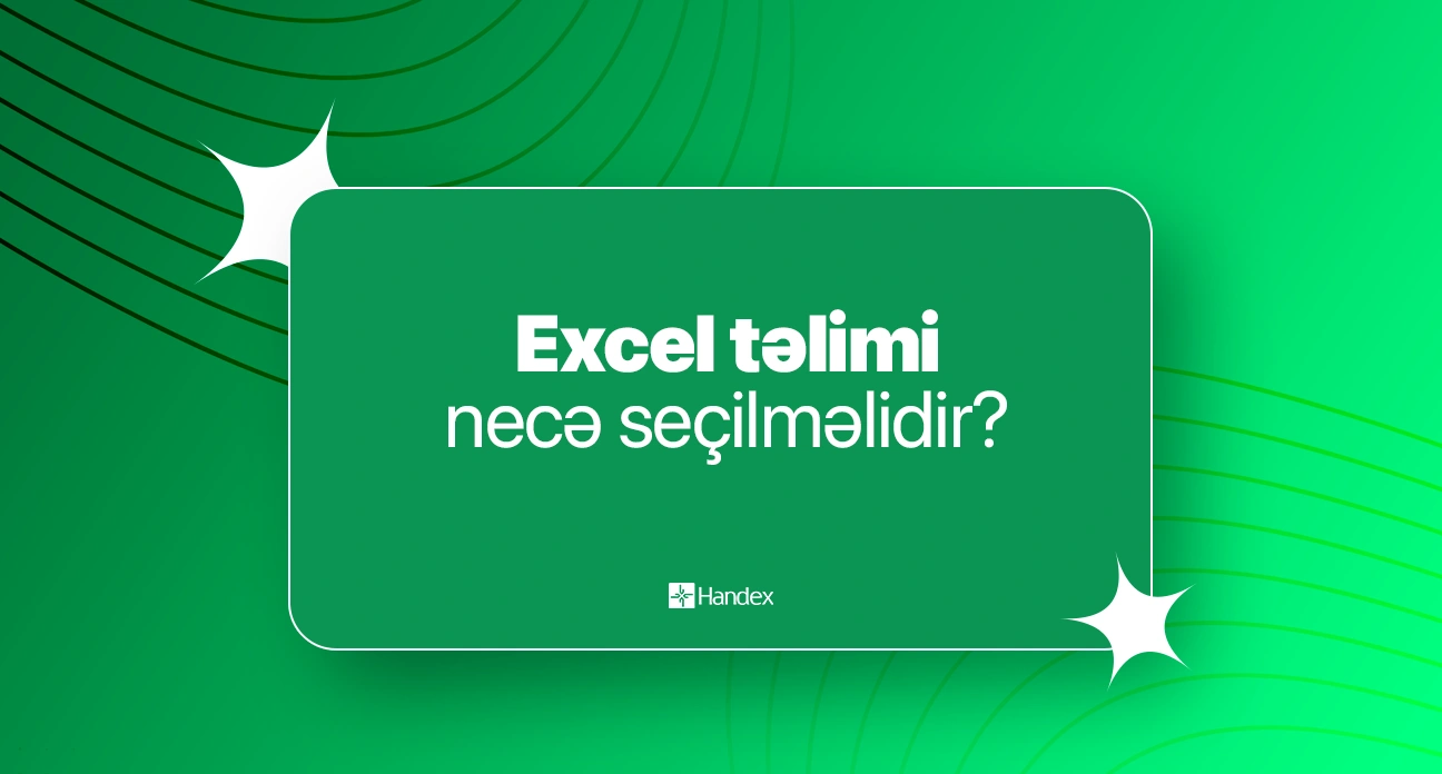 Excel təlimi necə seçilməlidir? | Excel kursu